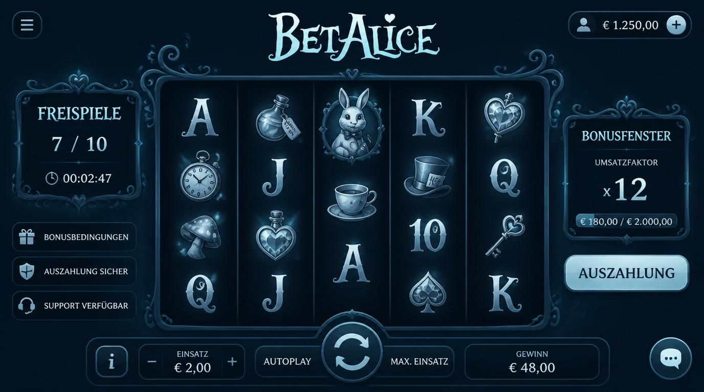 Slot-Maschine mit Bonusangezeigen &amp, Support-Mail.